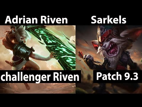 [ Adrian Riven ] Riven vs Kled [ Sarkels ] Top - Adrian Riven Game play -  Game Not Stream
