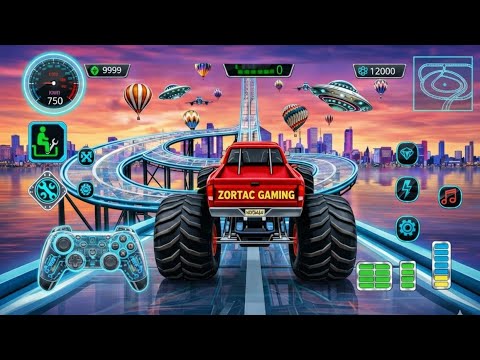 🚨Monster Truck Mega Ramp Extreme Racing Mega Ramp Extreme Stunts 💥