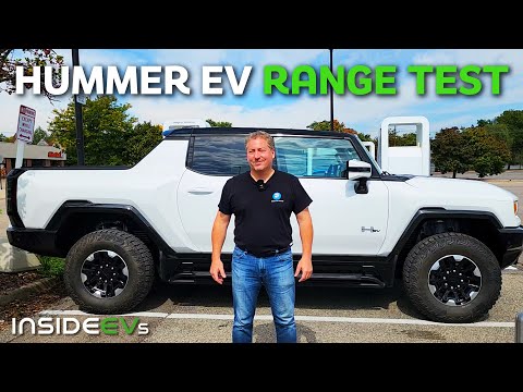 ハマーのEVピックアップトラックの航続距離をリアルテストする走行動画