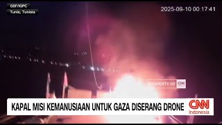 Kapal Misi Kemanusiaan Untuk Gaza Diserang Drone