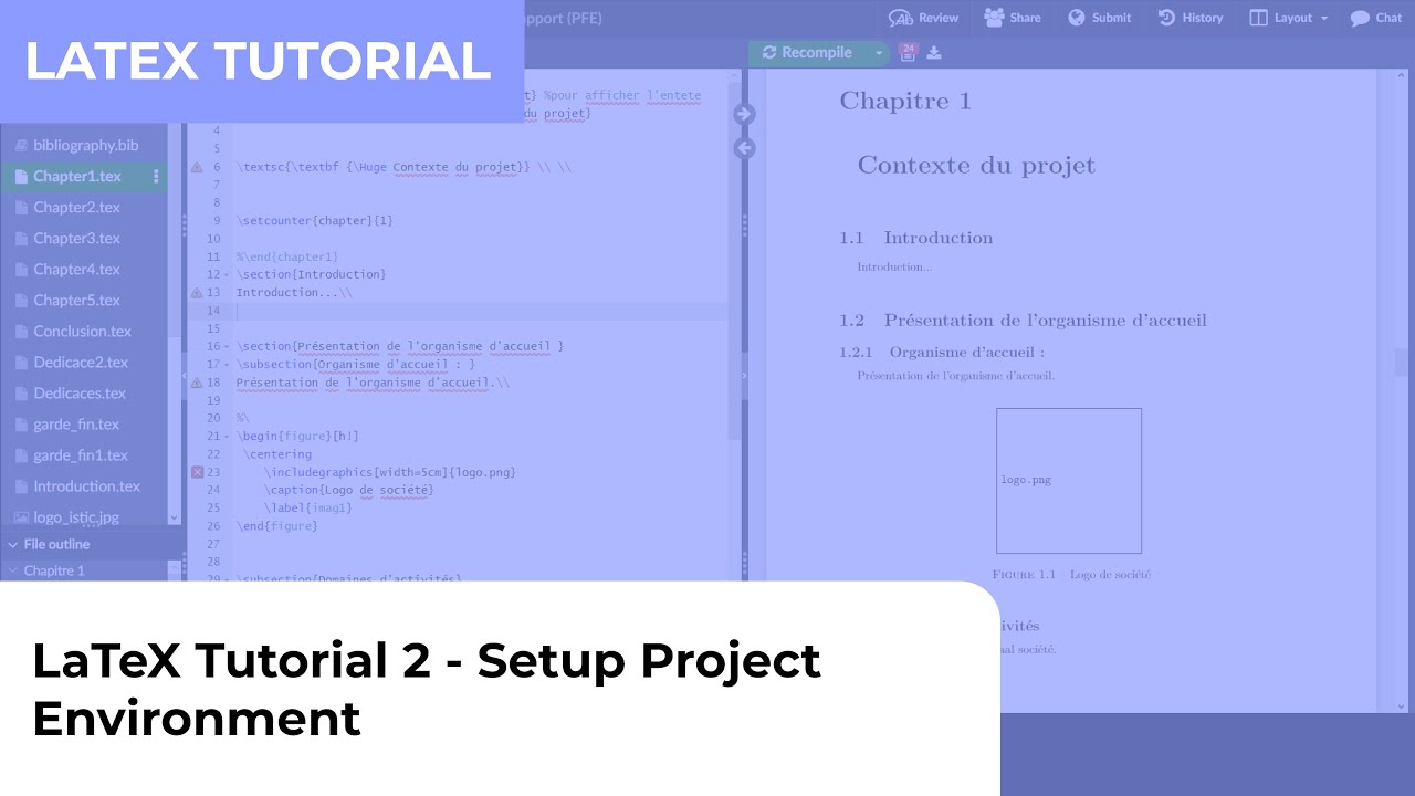 LaTeX Tutorial 2 - Setup Project Environment
