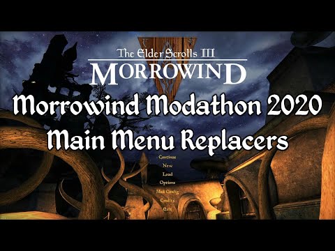 Morrowind Modathon 2020 - Main Menu Replacers Showcase