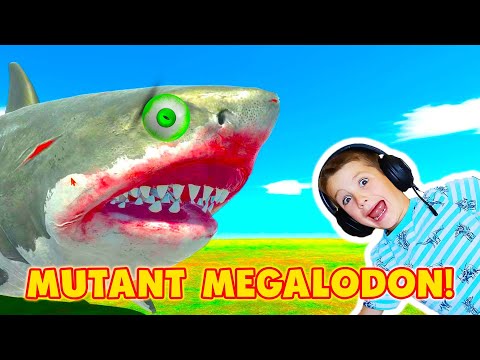 MUTANT MEGALODON IS SCARY! New Animal Revolt Battle Simulator Update