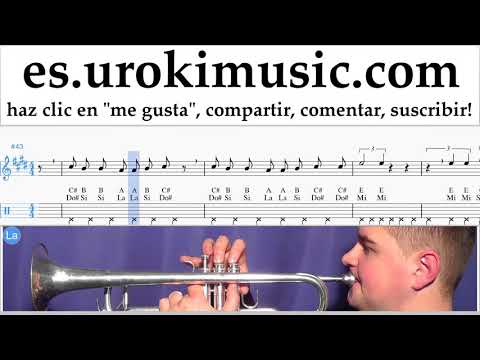 Tutorial de Trompeta Imagine Dragons - Next To Me Clases Notas um-ih927