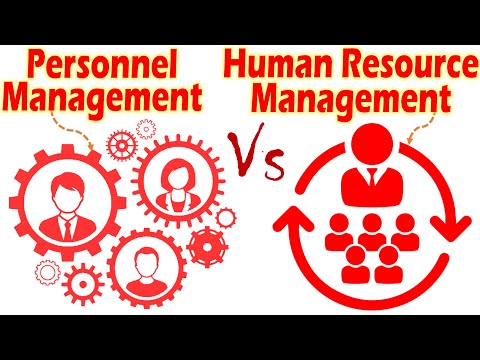 Differences between Personnel Management and Human Resource Management.