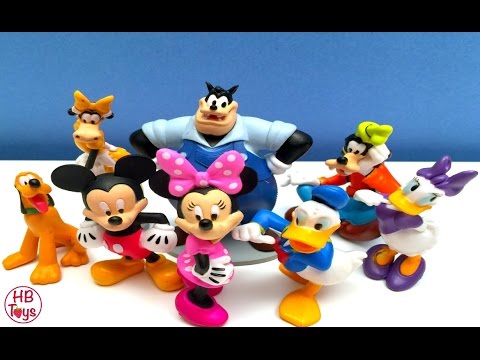 Mickey Mouse Clubhouse Toys | Mickey Minnie Donald Duck Pluto Disney Figures Playset (1 of 2)