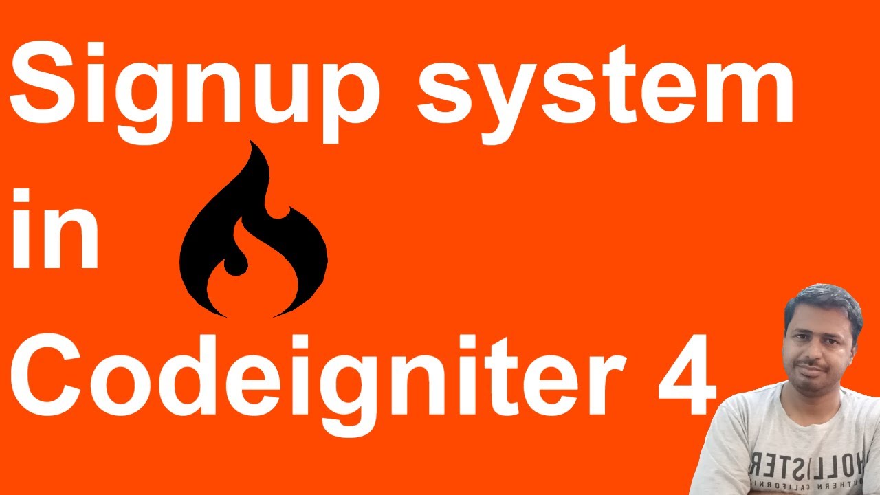 Registration system in Codeigniter | Registration with Session in Codeigniter 4 | Signup login in ci