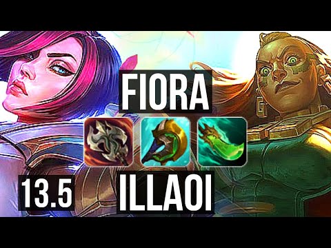 FIORA vs ILLAOI (TOP) | 68% winrate, 7 solo kills, Legendary, 14/4/7 | TR Master | 13.5