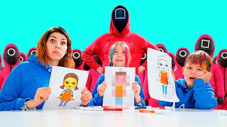 DISEGNARE Squid Game - O COME LIBERARSI DA GUARDIANO DI SQUID GAME