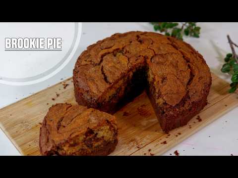 The Ultimate Fudgy Brookie Pie Recipe! 🍪🍫 (Better than a Brownie!)
