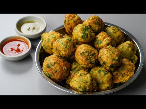 If You Have Aloo, Palak & Bread At Home You Can Make This Delicious Pakoda Recipe | Palak Snacks