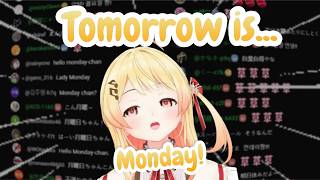 Kanade's Ragebaits Chat About Monday & THREE Mondays is a Nightmare 【Otonose Kanade】