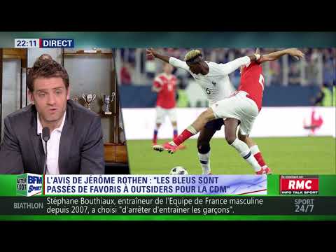 After Foot du mercredi 28/03 – Partie 1/4 - L'avis tranché de Jérôme Rothen sur les Bleus