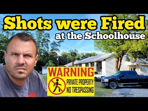 SHOTS FIRED AT SCHOOLHOUSE / HE IS TRESSPASSED FOR LIFE