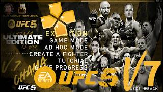 SAIU UFC 5 PPSSPP V7 COM MODO CARREIRA MAIS ATUAL
