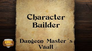 EQ155 - D&D 5e Character Creation - Character Builder - Dungeon Master Vault