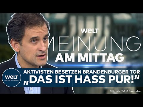 Video Thumbnail: MEINE MEINUNG: Israel-Hasser am Brandenburger Tor – Heimann-Engel fordert Verbot von Hass-Protesten