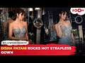 Disha Patani S HOT Look In Strapless Gown Thigh High Slit Stuns Internet