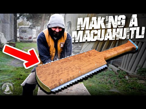 Modern Macuahuitl with Saw Teeth - Destroys Everything!!!