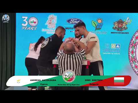 Hatzilouka Andreas vs Dimitrov Dimo | Up to 85 kg | XLVI WORLD ARMWRESTLING CHAMPIONSHIP | 2025