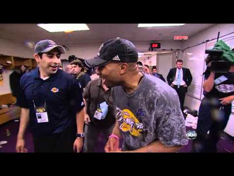 06 14 2009   NBA Finals Game 5   Lakers vs  Magic   Postgame Celebration & Outro