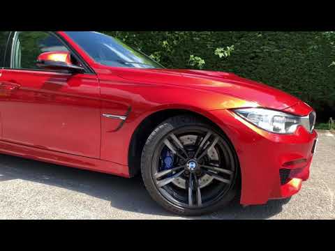 BMW M3 f80 2979.0 Individual Sakhir Orange with Black leather interior. Vision cars swindon