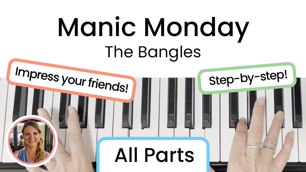 How to play Manic Monday - The Bangles | EASY Piano Tutorial!!