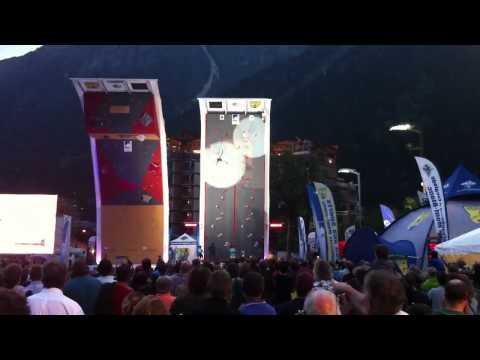 New world record: Men's speed climbing competition Chamonix 2011 (6.37s)