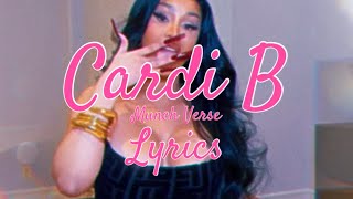Cardi B - Munch (Feelin’ U) Verse Lyrics