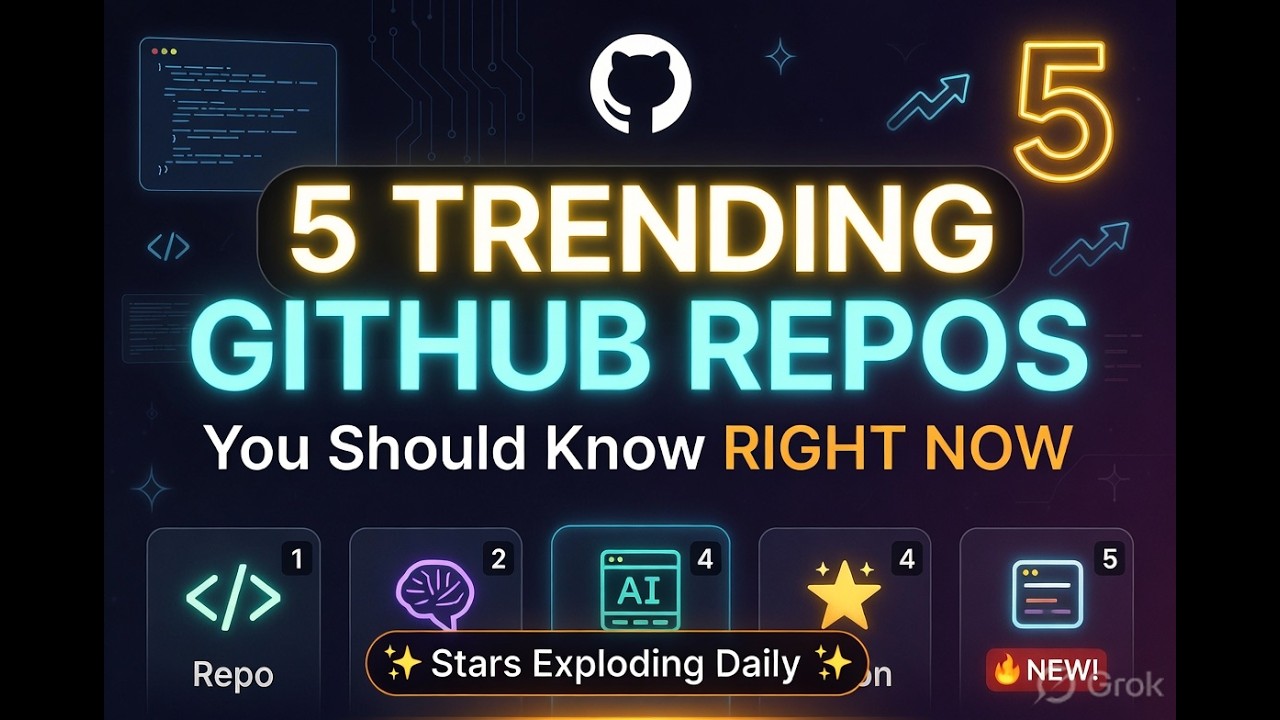 5 Trending Github Repos You Should Know #ai #code #automation #opensource