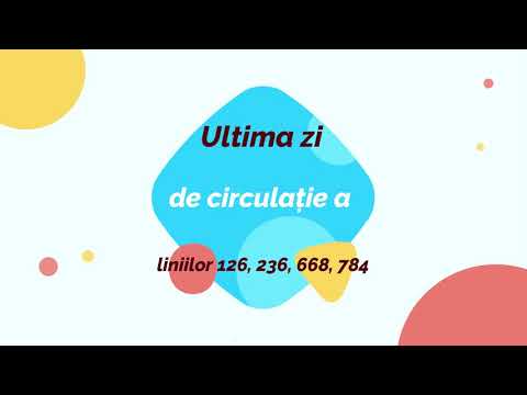 Liniile de autobuz 126, 236, 668, 784 desființate în data de 3 martie, colaj video cu cele 4 linii