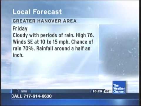 Local Forecast - June 6, 2013 - 10:28am