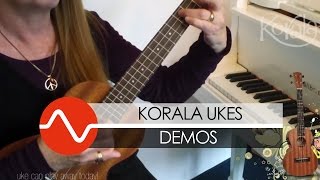 Video thumbnail for Korala UKS-30, UKT-250, UKS-310, UKS-450, UKC-60, UKB-70, ukulele DEMO by The Music Alliance - in total harmony