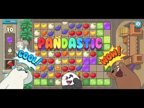 We Bare Bears Match3 Repairs Level 1556 - No Boosters