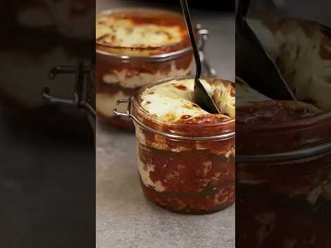 Zucchini Lasagna Meal Prep - Easy 30g Protein Low Carb Recipe in Jars