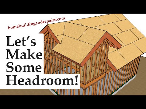 Adding Roof Extension For Headroom To Garage With Storage Loft - Building Education Series Part 2
