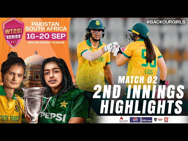 2nd Innings Highlights | Pakistan Women vs South Africa Women | 2nd T20I 2024 | PCB | M3X1A