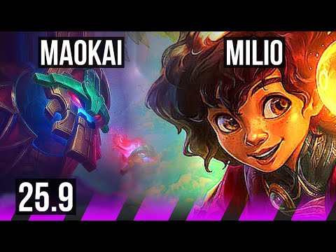 MAOKAI & Kai'Sa vs MILIO & Jinx (SUP) | EUNE Master | 25.9