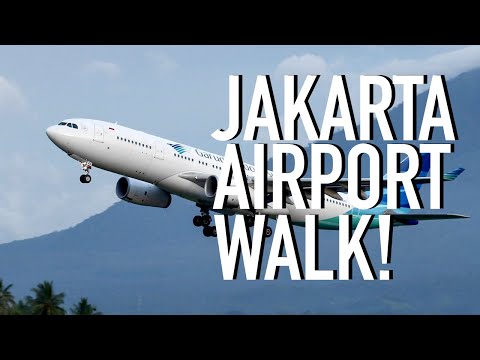 Excursão 4K ao aeroporto: Terminal 3 do Aeroporto Internacional de Jacarta Soekarno-Hatta: Bandar Udara Indonésia