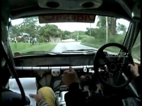Roger Mayers In Car - Rally Barbados 2013 - Darkhole down