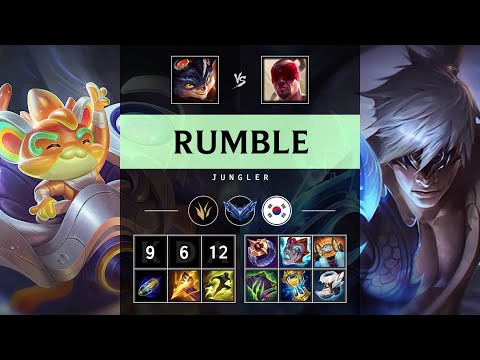 Rumble Jungle vs Lee Sin - KR Diamond Patch 25.12