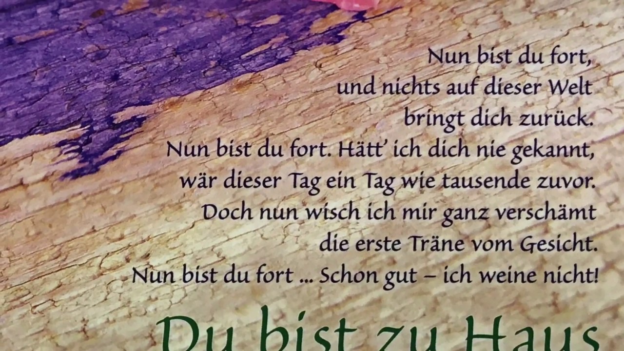 Nun bist du fort - in der Urfassung. Eine neue gibt es auf dem Album „Nahaufnahme“, siehe oben.