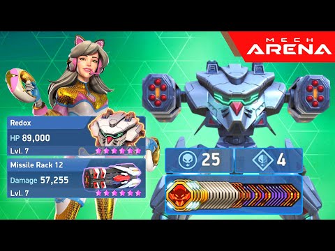 Redox & Missile Rack 12 with Nova - Mech Arena