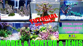 Model jenis contoh Aquascape berserta harga