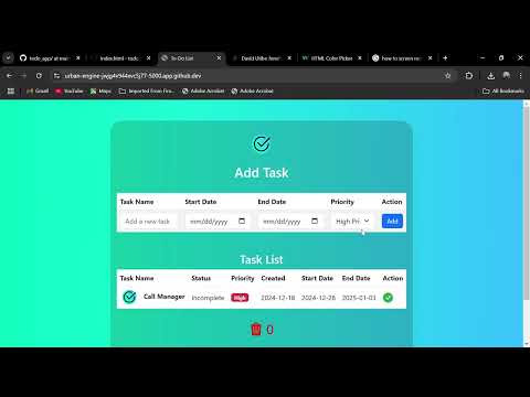 A Todo List App made with Python Flask and JavaScript