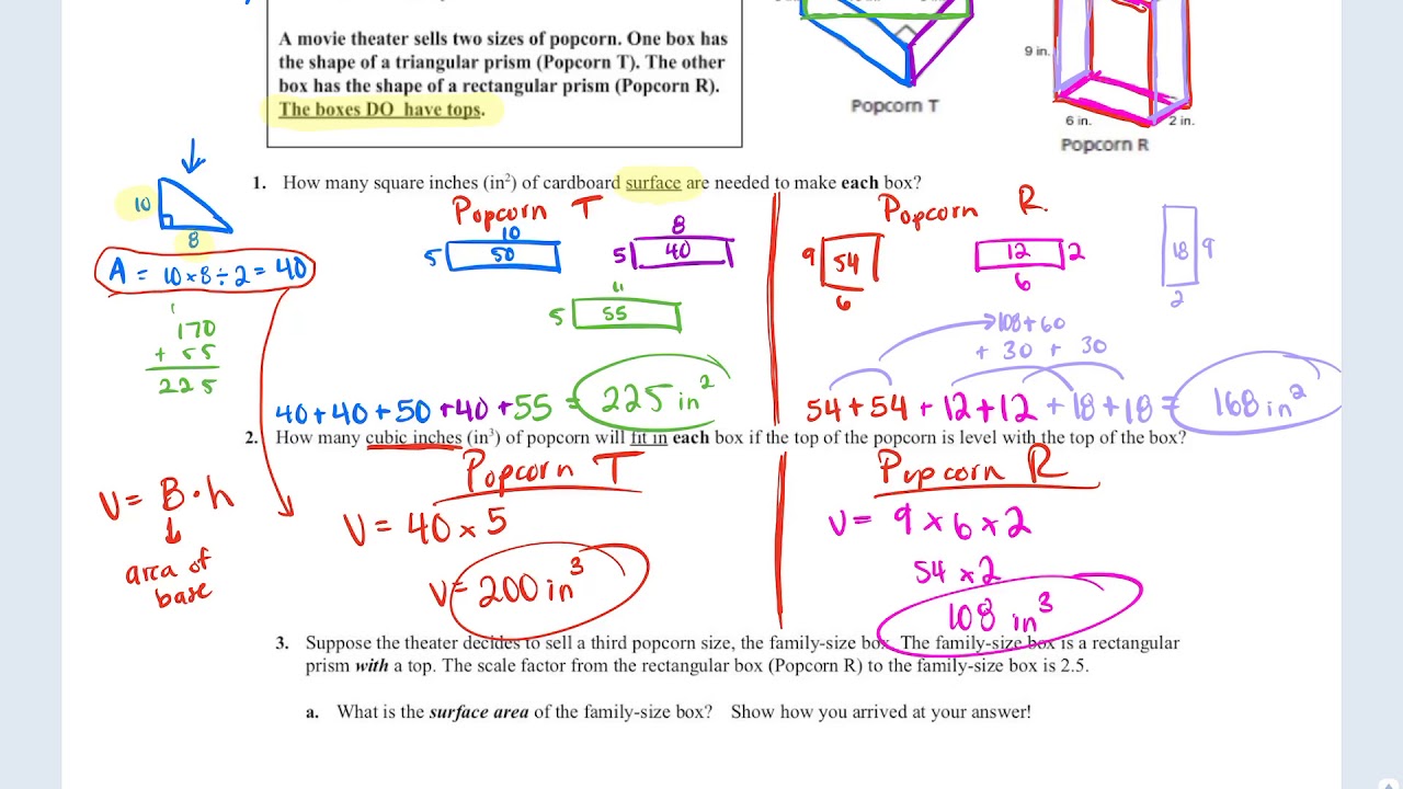 Math 7 Unit 6 Study Guide