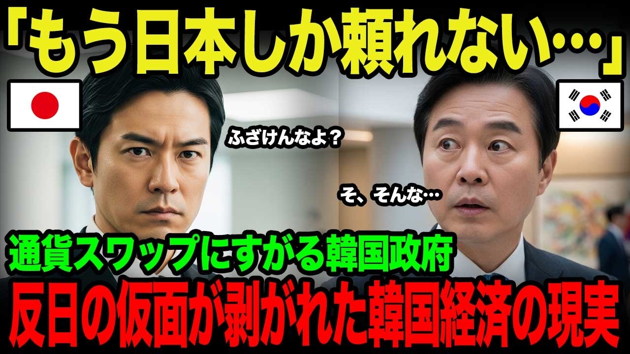 【海外の反応】韓国「日本は我々を救う義務がある！」日本「その態度がちょっと…」→ウォン暴落で国家崩壊の連鎖