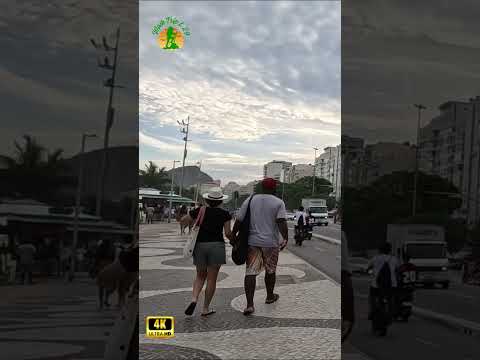 COPACABANA BEACH RJ 2  #braziltourism #copacabanabeach #travel #trip #riodejaneiro #walk #beach