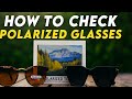 How To Check Polarized Glasses And Normal Glasses घर पर कैसे चेक करें 