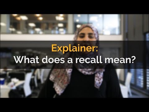 Explainer What does a recall mean?